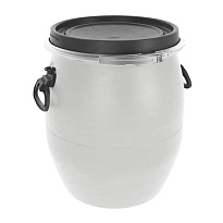 Бочка пластиковая 48 л с хомутом белая в Обнинске