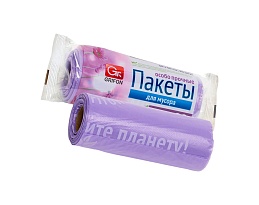 Мешки для мусора 35 л, ароматизированные, сиреневые, в рулоне 20 шт., ПНД, 12 мкм, 560х530 мм, GRIFON Полевые Цветы, 100-034 в Обнинске Мешки для мусора 35 л, ароматизированные, сиреневые, в рулоне 20 шт., ПНД, 12 мкм, 560х530 мм, GRIFON Полевые Цветы, 100-034 в Обнинске