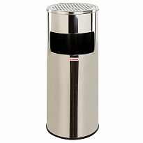 Урна с пепельницей 27 л, нержавеющая сталь, зеркальная, LAIMA PROFESSIONAL в Обнинске