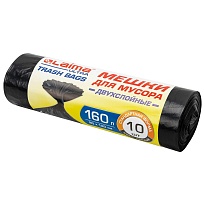 Мешки для мусора 160 л, черные, в рулоне 10 шт., ПВД, 30 мкм, 1200х900 мм, LAIMA ULTRA, 607694 в Обнинске Мешки для мусора 160 л, черные, в рулоне 10 шт., ПВД, 30 мкм, 1200х900 мм, LAIMA ULTRA, 607694 в Обнинске