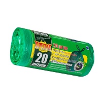 Мешки для мусора 20 л, биоразлагаемые, с ручками, черные, в рулоне 30 шт., ПНД, 10 мкм, 550х440 мм, Крепак, 4607075710047 в Обнинске Мешки для мусора 20 л, биоразлагаемые, с ручками, черные, в рулоне 30 шт., ПНД, 10 мкм, 550х440 мм, Крепак, 4607075710047 в Обнинске