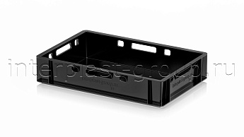 Ящик для мяса и колбасных изделий Е-1 черный в Обнинске Ящик для мяса и колбасных изделий Е-1 черный в Обнинске