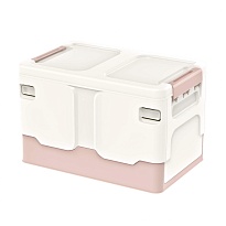 Ящик пластиковый складной белый, дно розовое, 370х240х240 мм в Обнинске