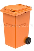 Мусорный контейнер 240 л оранжевый