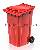 Контейнер для мусора 240 л красный облегченный 240 красный в Обнинске
