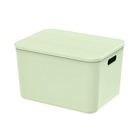 Ящик пластиковый вкладываемый светло-зеленый 410х305х245 мм в Обнинске Ящик пластиковый вкладываемый светло-зеленый 410х305х245 мм в Обнинске