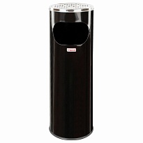 Урна с пепельницей 18 литров, нержавеющая сталь, черная, LAIMA PROFESSIONAL в Обнинске Урна с пепельницей 18 литров, нержавеющая сталь, черная, LAIMA PROFESSIONAL в Обнинске