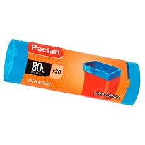 Мешки для мусора 80 л, синие, в рулоне 20 шт., ПНД, 12 мкм, 900х700 мм, PACLAN Classic, 606335 в Обнинске Мешки для мусора 80 л, синие, в рулоне 20 шт., ПНД, 12 мкм, 900х700 мм, PACLAN Classic, 606335 в Обнинске