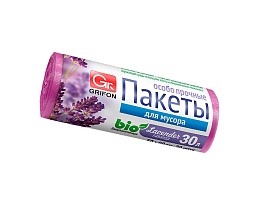 Мешки для мусора 30 л, ароматизированные, Лаванда, сиреневые, в рулоне 20 шт., ПНД, 9 мкм, 560х530 мм, GRIFON Aroma, 101-020 La в Обнинске Мешки для мусора 30 л, ароматизированные, Лаванда, сиреневые, в рулоне 20 шт., ПНД, 9 мкм, 560х530 мм, GRIFON Aroma, 101-020 La в Обнинске