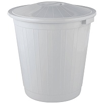 Мусорный бак с крышкой 50 л серый 50 серый в Обнинске