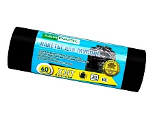 Мешки для мусора 60 л, ароматизированные, черные, в рулоне 20 шт., ПНД, 8 мкм, 800х600 мм, ХИТ, 6020867