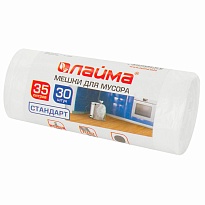 Мешки для мусора 35 л, белые, в рулоне 30 шт., ПНД, 6 мкм, 550х480 мм, LAIMA, 605538 в Обнинске Мешки для мусора 35 л, белые, в рулоне 30 шт., ПНД, 6 мкм, 550х480 мм, LAIMA, 605538 в Обнинске