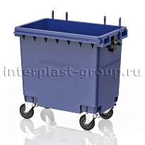 Мусорный контейнер 770 л синий без крышки 770 голубой в Обнинске Мусорный контейнер 770 л синий без крышки 770 голубой в Обнинске